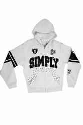 Simply 100 "Rosetta" Zip Up Hoodie